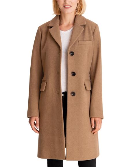 michael michael kors single-breasted walker coat|Michael Michael Kors Single.